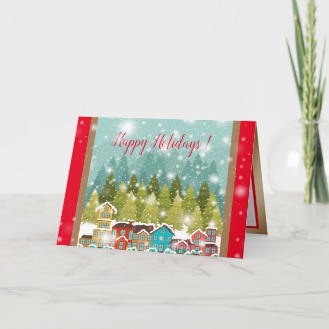 Tarjeta de vacaciones de tarjetas de felicitación  (Anverso)