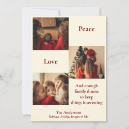 Tarjeta de vacaciones de tres fotos