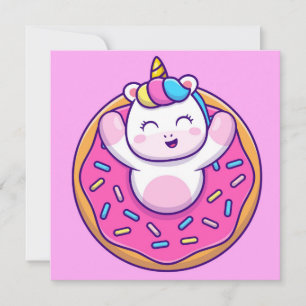 Tarjeta de vacaciones de Unicorn