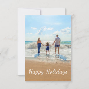 Tarjeta de vacaciones de verano con foto personali