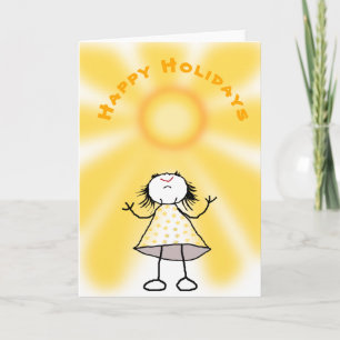 Tarjeta de vacaciones de verano feliz