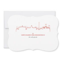 Tarjeta de vacaciones de Washington DC Cityscape
