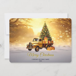 Tarjeta de vacaciones del árbol de Navidad del cam