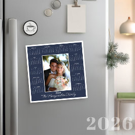 Tarjeta de vacaciones del calendario magnético fot