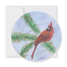 Tarjeta de vacaciones del cardenal