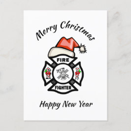 Tarjeta de vacaciones del departamento de bomberos