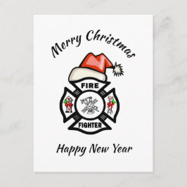 Tarjeta de vacaciones del departamento de bomberos