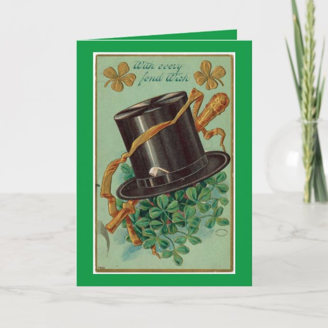 Tarjeta de vacaciones del Día de San Patricio (Anverso)