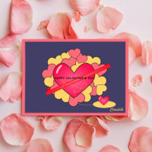 Tarjeta de vacaciones del Día de San Valentín de P