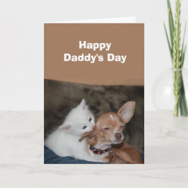 Tarjeta de vacaciones del Día del Padre Mejor papá