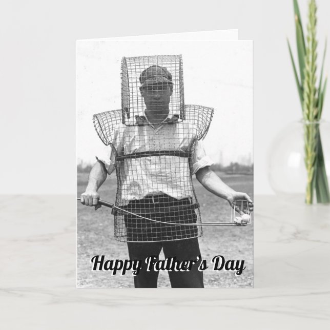 Tarjeta de vacaciones del Día del Padre Viejo (Anverso)