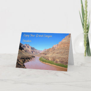 Tarjeta de vacaciones del Gran Cañón con imagen