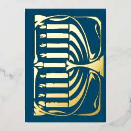 Tarjeta de vacaciones del Relieve metalizado Hannu