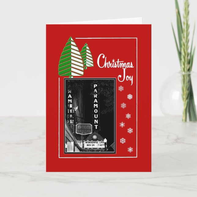 Tarjeta de vacaciones del Teatro Paramount (Anverso)