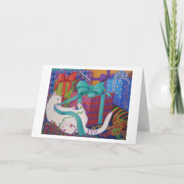 Tarjeta de vacaciones destrozada de Leo