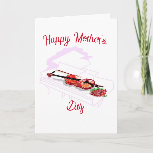 Tarjeta de vacaciones: Día de la Madre (Anverso)