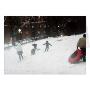 Tarjeta de vacaciones "Día de la Nieve" - Saludos
