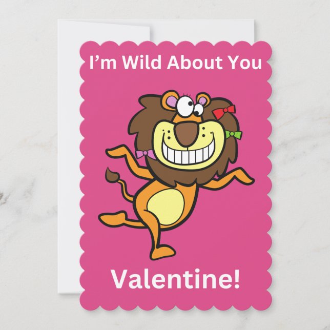 Tarjeta de vacaciones Día de San Valentín para niñ (Anverso)