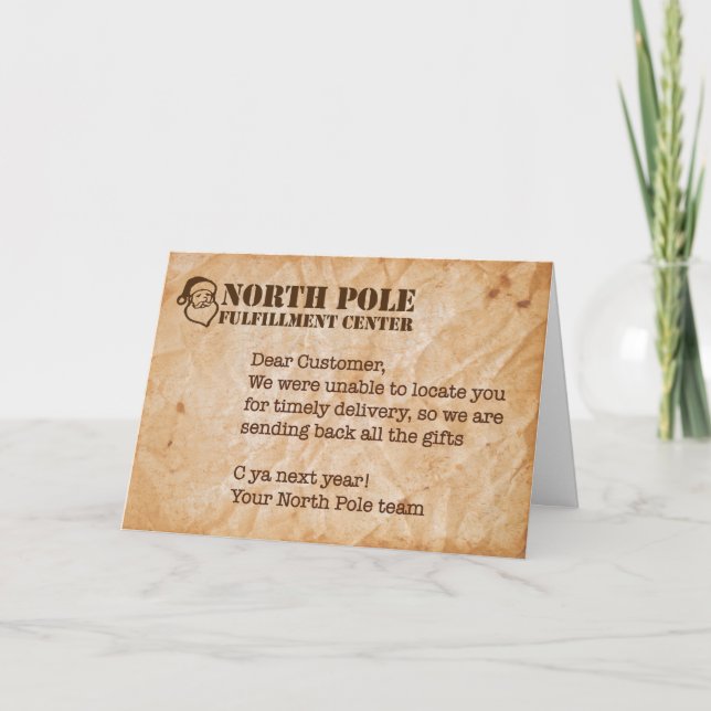 Tarjeta de vacaciones divertida (Anverso)