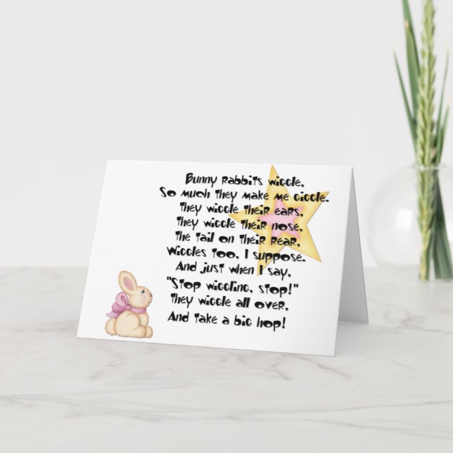 Tarjeta de vacaciones divertida de Pascua (Anverso)