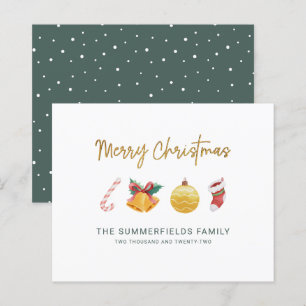 Tarjeta de vacaciones divertidas para Navidades de
