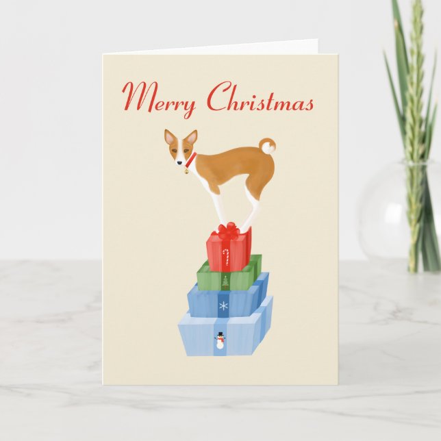 Tarjeta de vacaciones doblada (Anverso)