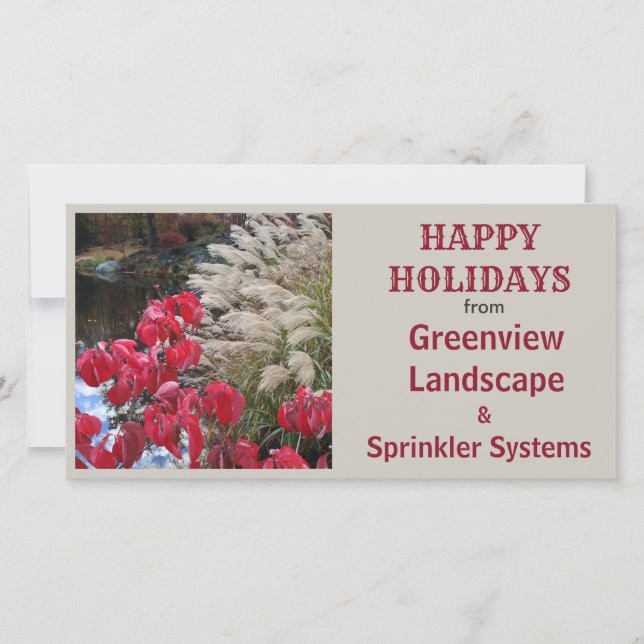 Tarjeta de vacaciones Dogwood Landscape (Anverso)