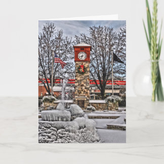 Tarjeta de vacaciones en casa