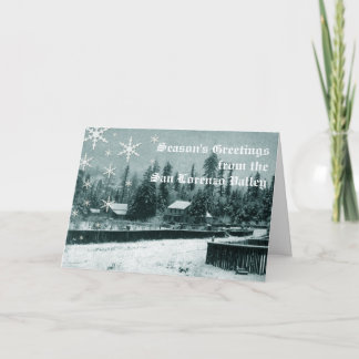 Tarjeta de vacaciones en el valle de San Lorenzo