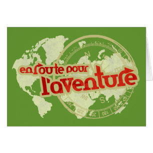 tarjeta de vacaciones en ruta de l'aventure