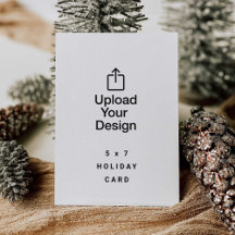 Tarjeta de vacaciones familiar 5 x 7, subir tu ima