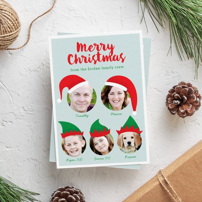 Tarjeta de vacaciones familiar de Navidad de tripu (Subido por el creador)
