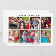 Tarjeta de vacaciones familiar personalizada de se