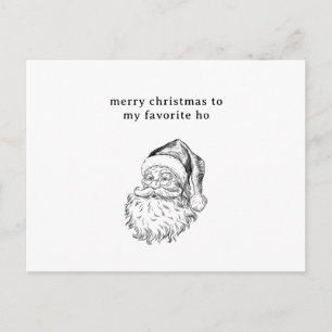 Tarjeta de vacaciones favorita de Santa Ho diverti