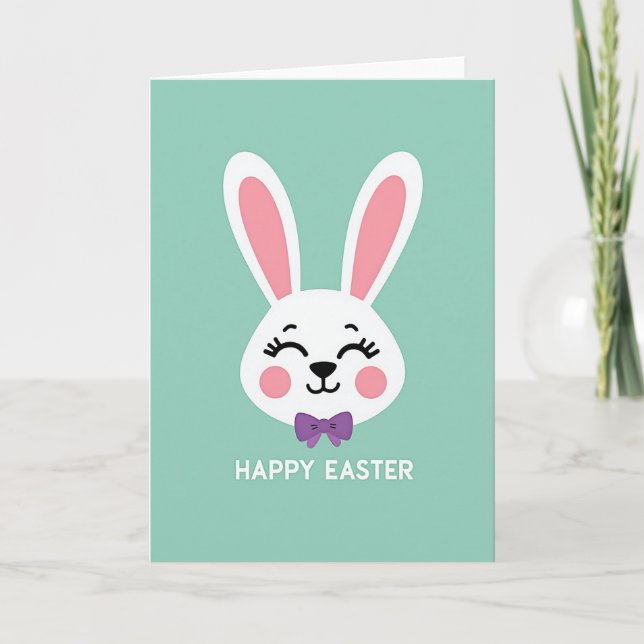 Tarjeta de vacaciones felices de animal lindo (Anverso)