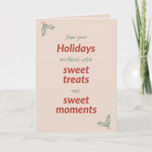 Tarjeta de vacaciones felices dulce tarjeta de vac