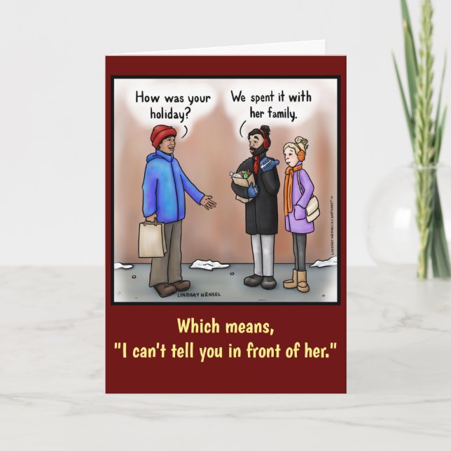 Tarjeta de vacaciones feliz (Anverso)