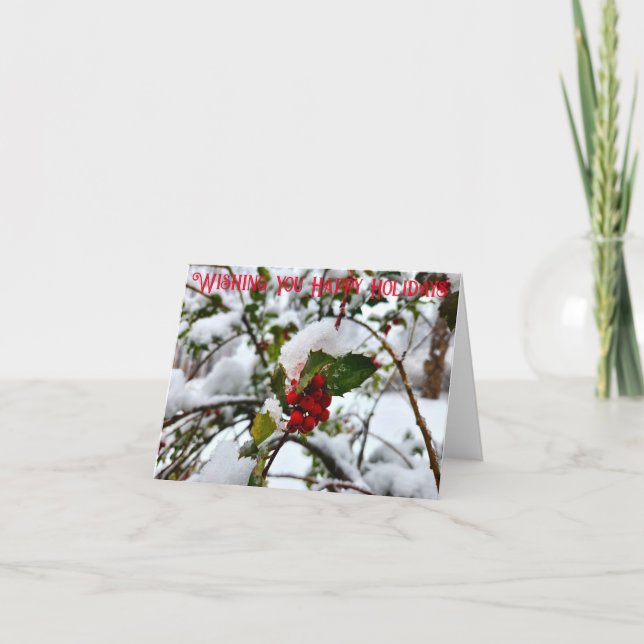 Tarjeta de vacaciones feliz (Anverso)