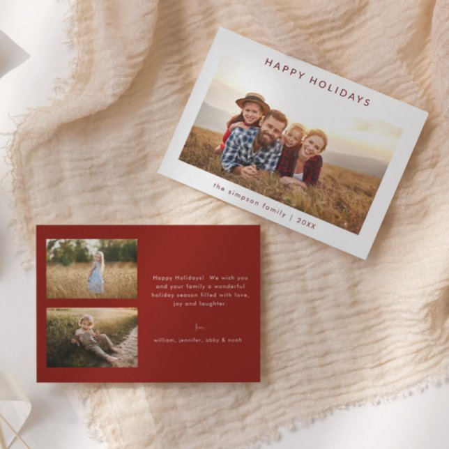 Tarjeta de vacaciones feliz de la familia Minimali (Subido por el creador)