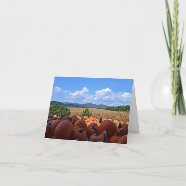 tarjeta de vacaciones - Feliz Día de Acción de Gra (Anverso)