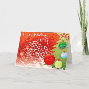 Tarjeta de vacaciones feliz para Navidades