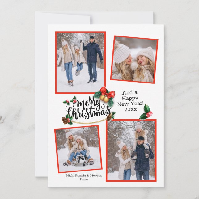 Tarjeta de vacaciones Ferry Christmas 4 Photo (Anverso)