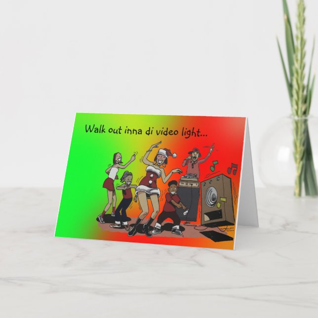 Tarjeta de vacaciones Fiesta de navidades (Anverso)