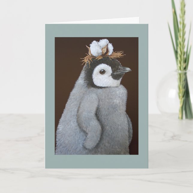 Tarjeta de vacaciones FIne Southern Penguin (Anverso)
