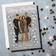 Tarjeta de vacaciones foto de Navidad año escritur