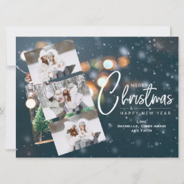 Tarjeta de vacaciones fotográfica para navidades 3