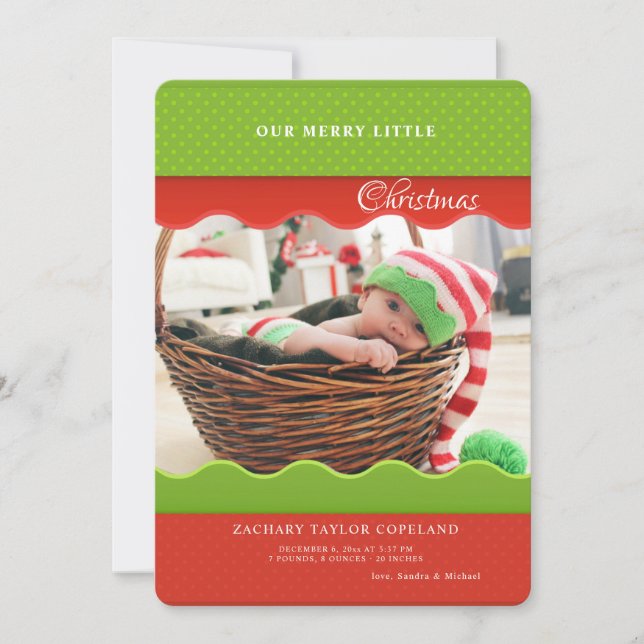 Tarjeta de vacaciones fotográficas de bordes de vi (Anverso)