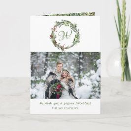 Tarjeta de vacaciones fotográficas para Navidades