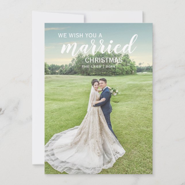 Tarjeta de vacaciones fotográficas para Navidades  (Anverso)