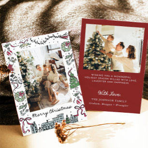 Tarjeta de vacaciones fotográficas, tarjeta de Nav